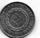 1000 REIS DE PRATA DE 1859-IMPERIO