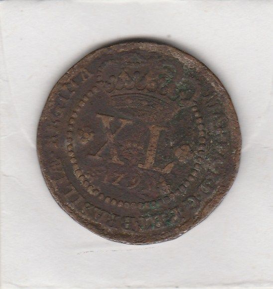 xl reis de 1799 soberbo +++linda patina marrom