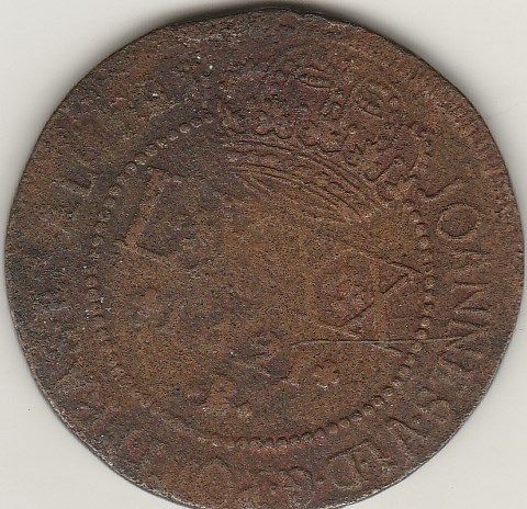 LXXX REIS DE COBRE DE 1821B