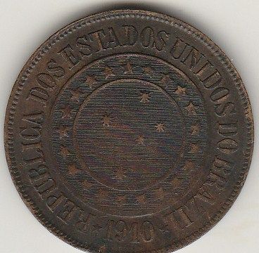 40 REIS DE BRONZE DE 1910